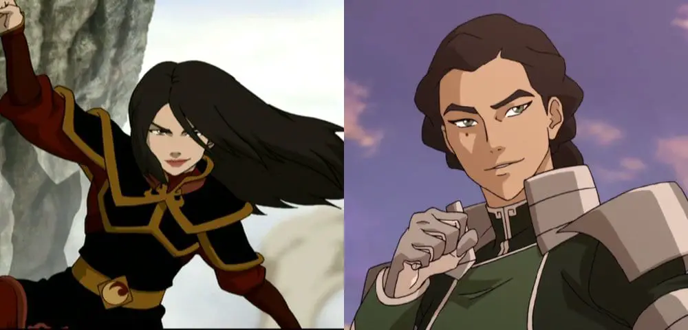 Picture of Kuvira and Picture of Azula side by side