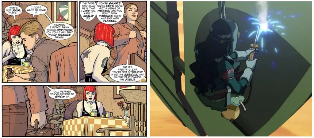 Separated at Draft: Asami Sato and Kate Kane 3