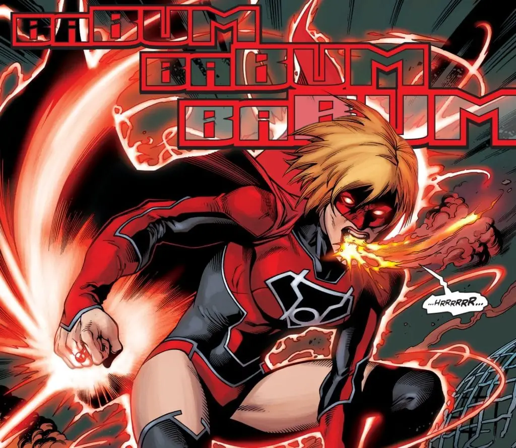 Kara as a Red Lantern is an awesome concept, but the execution wasn't too great.