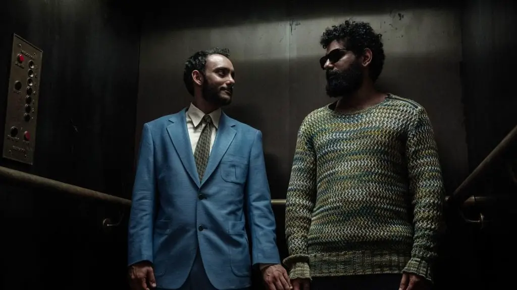 Salim and the Jinn in an elevator
