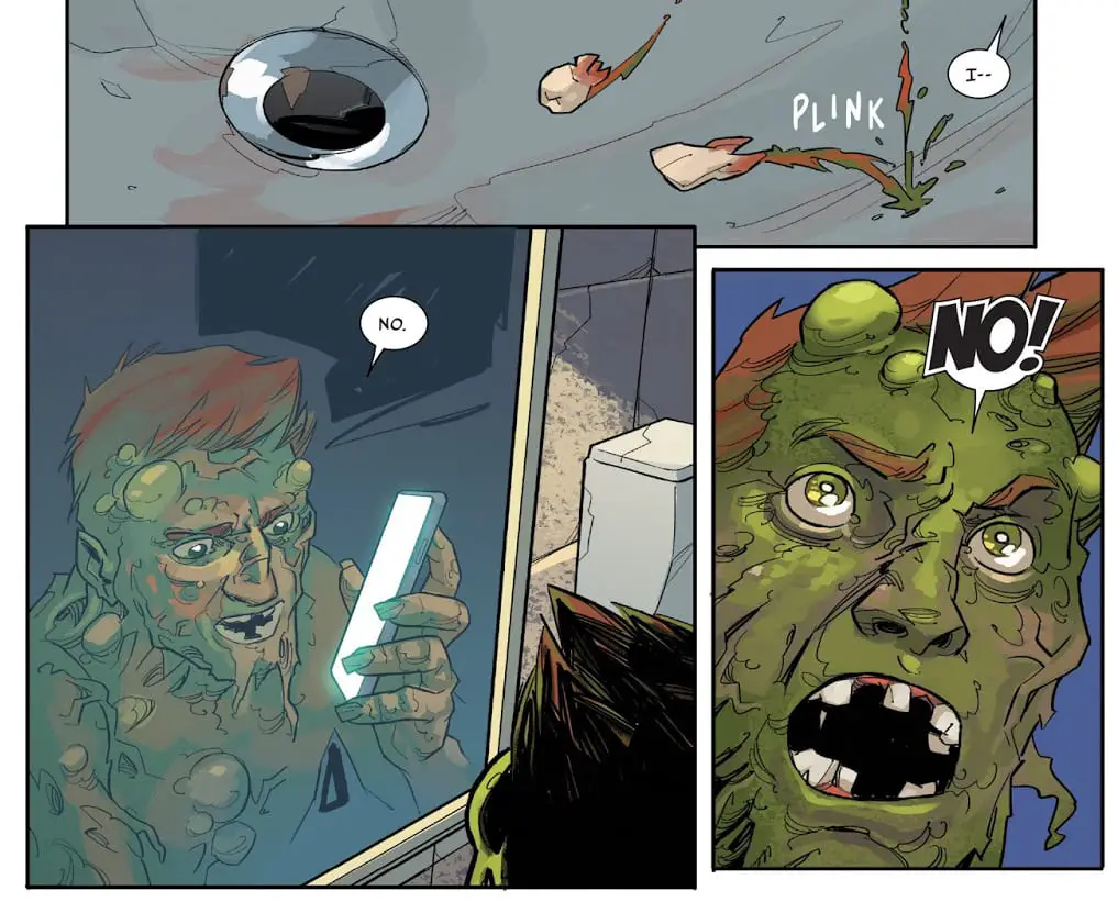 Oliver starts losing his teeth in Hulk #9