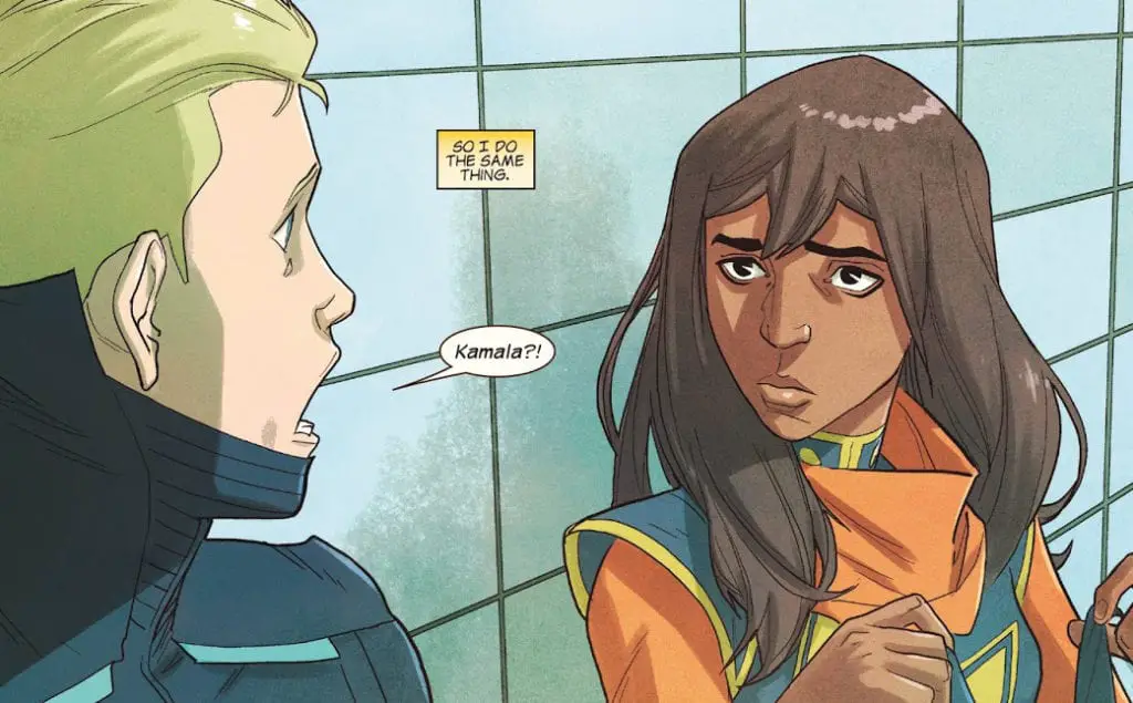 Kamala reveals herself as Ms Marvel for Discord