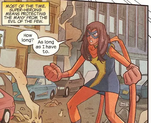 Ms Marvel in action against Discord