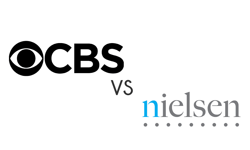 CBS logo vs. Nielsen logo