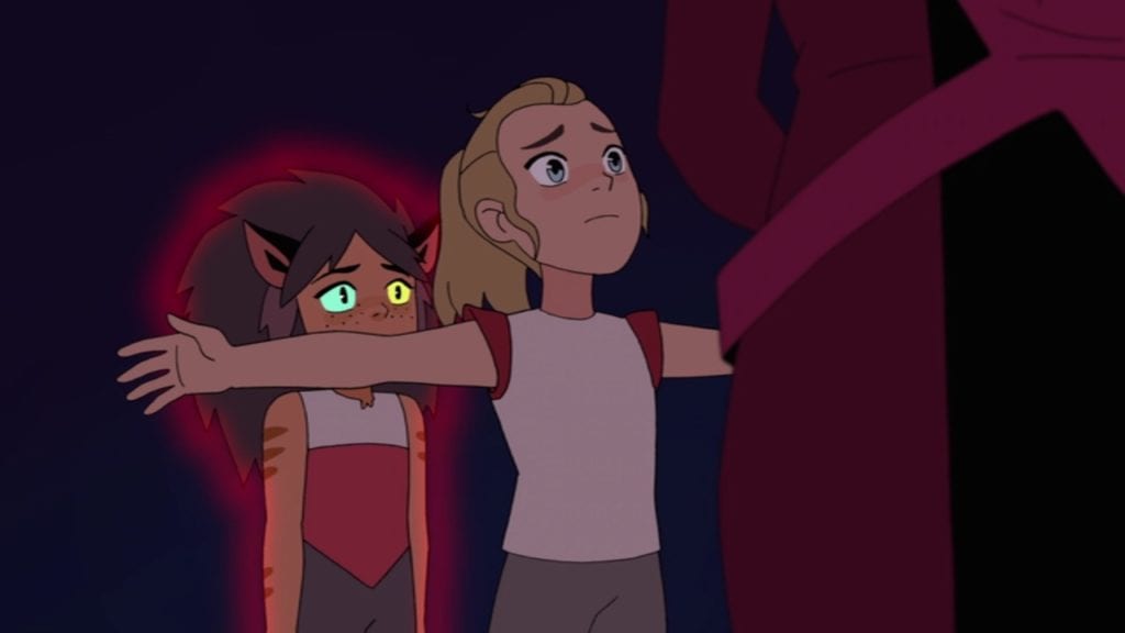 Little Catra and Little Adora in She-Ra and the Princesses of Power 1x11 "Promise"