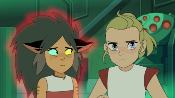 Little Catra and Little Adora in She-Ra and the Princesses of Power 1x11 "Promise"