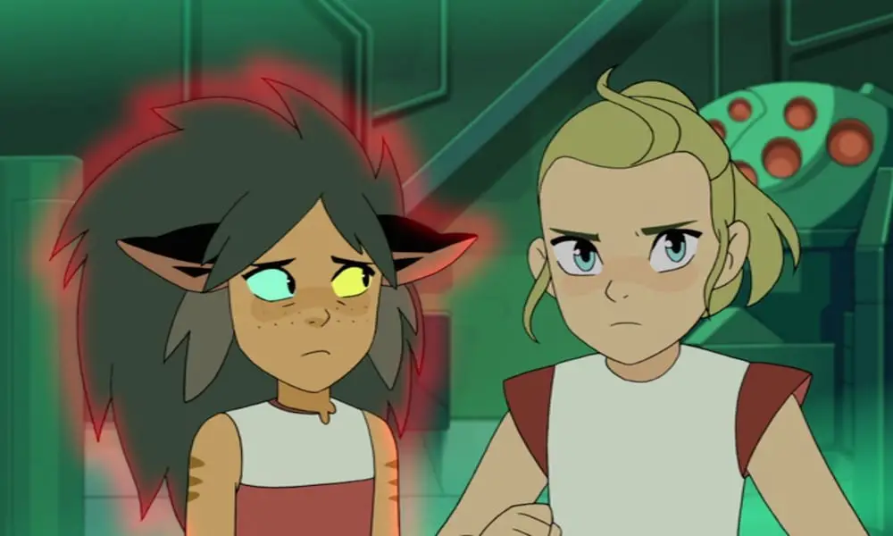 Little Catra and Little Adora in She-Ra and the Princesses of Power 1x11 "Promise"