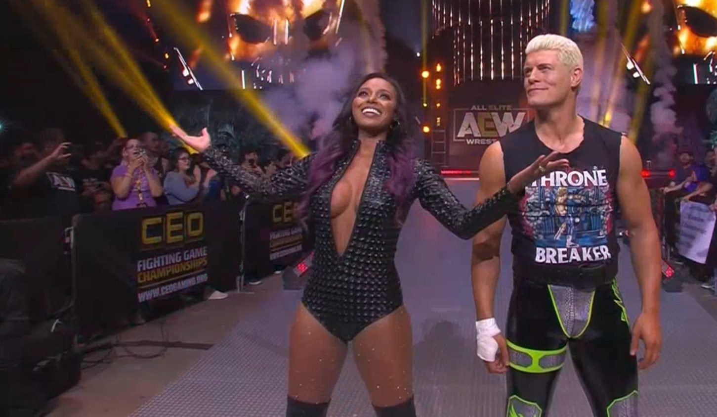Brandi and Cody Rhodes on AEW Dynamite