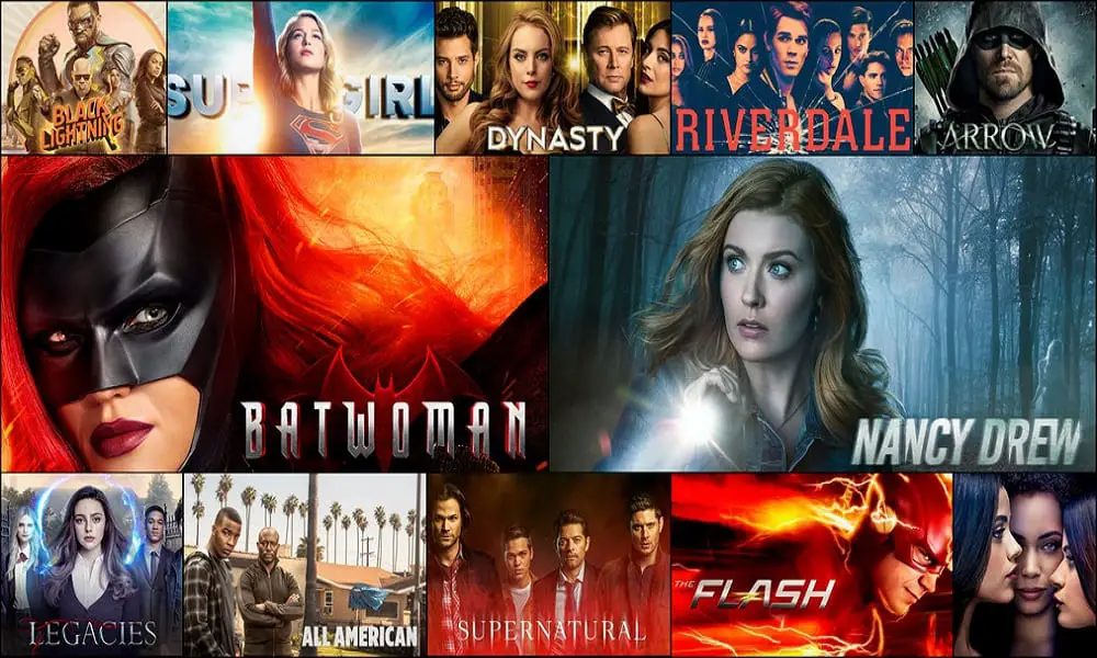 various CW show logos