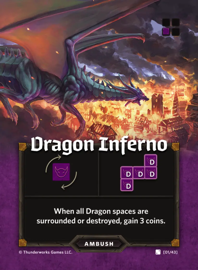 'Cartographers Heroes' Adds Interesting Twists To Award-Winning Formula 4 Dragon Inferno ambush card