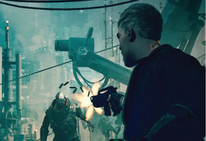 Cyberpunk RED Continues To Prove Why It's The Gold Standard For The Genre 3 Man shooting robot