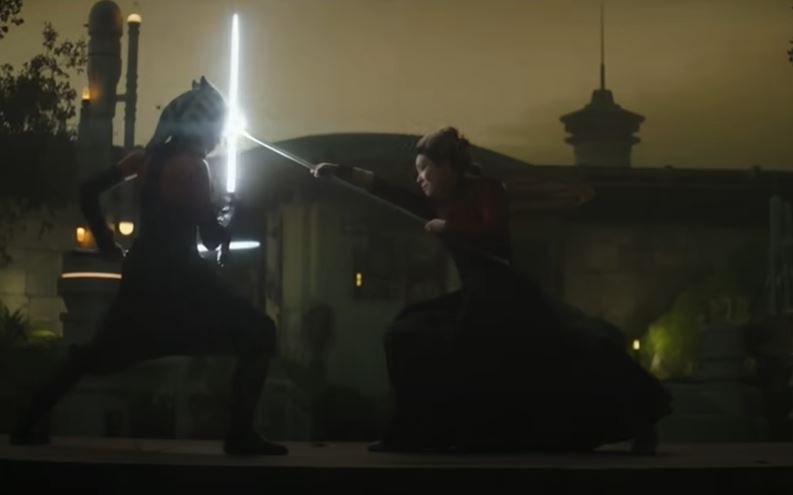 the mandalorian ahsoka fight