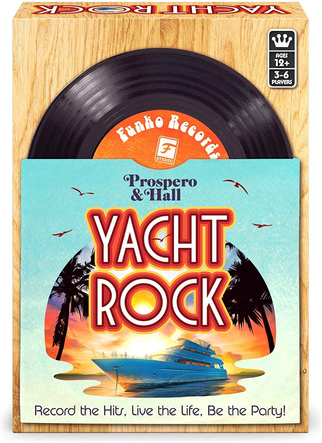 yacht rock party game box cover