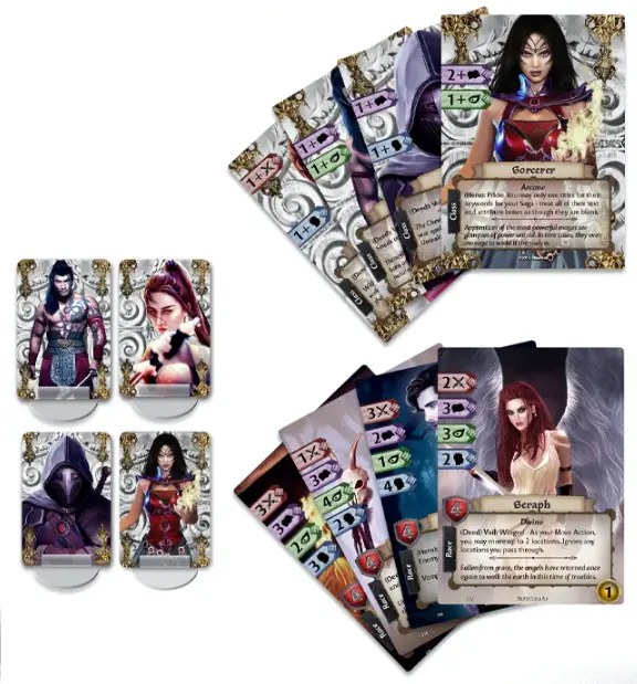 hero and class cards