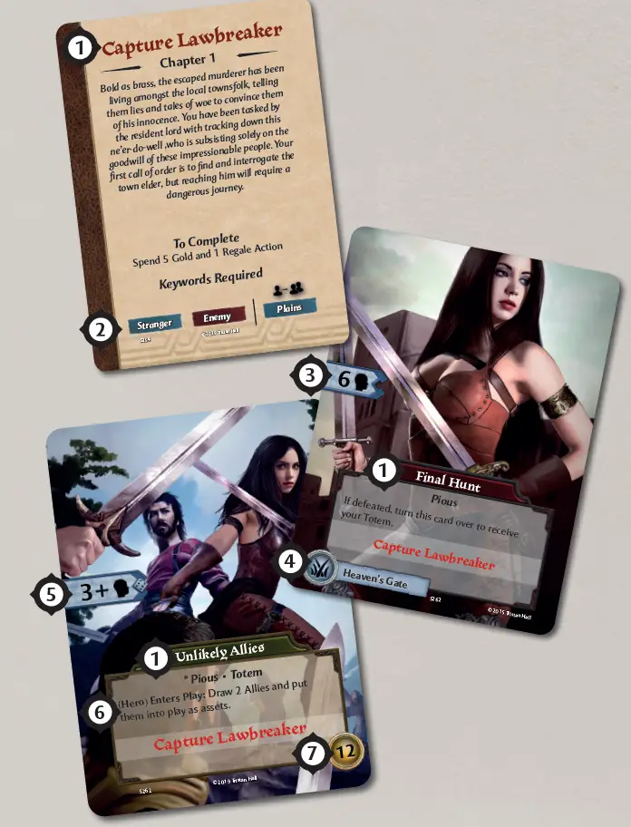 saga card examples