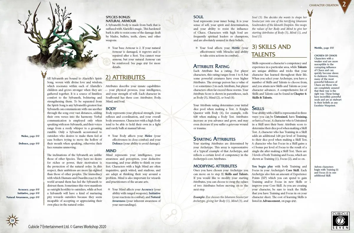 An example page from Soulbound