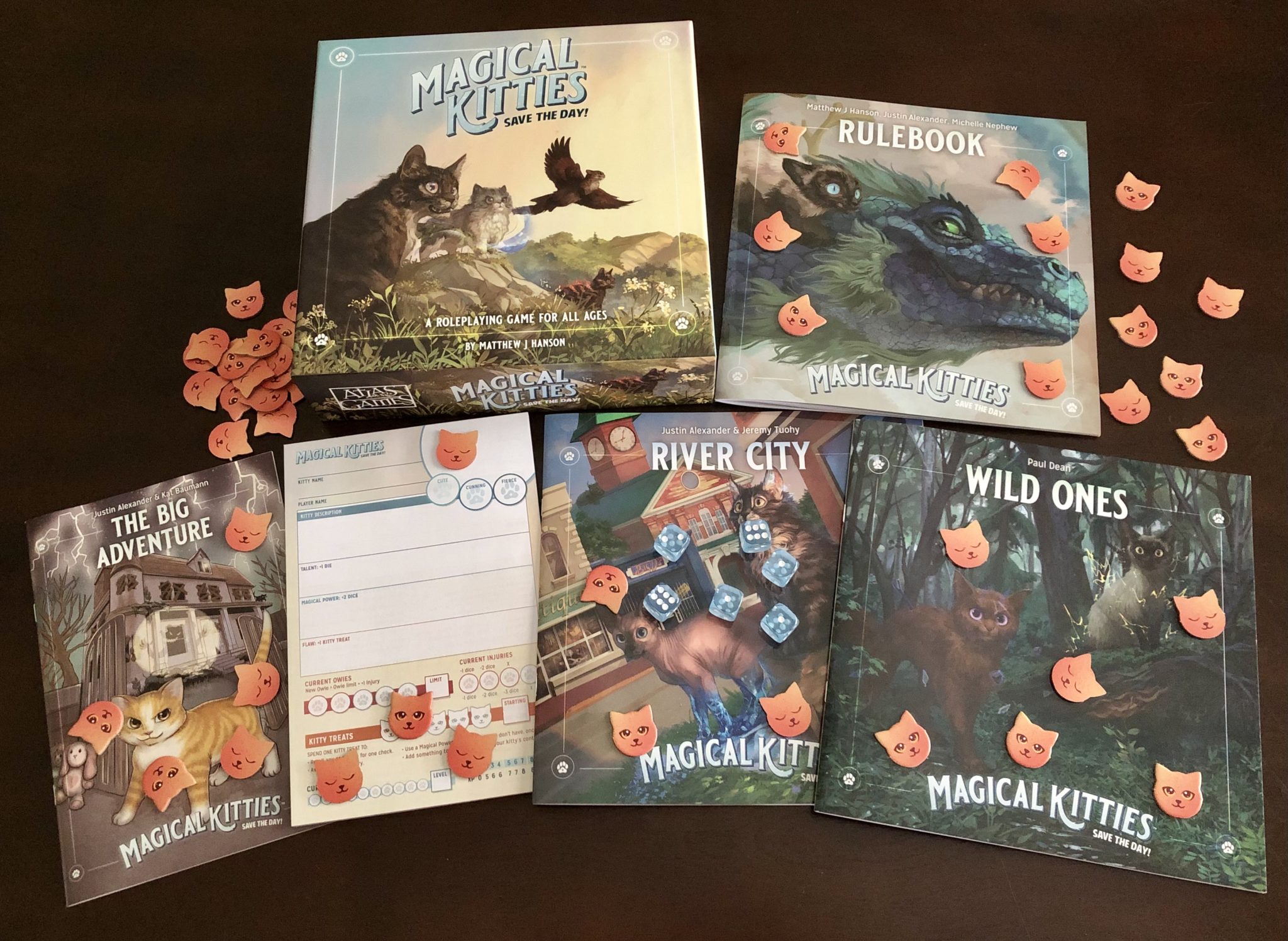 Magical Kitties Save The Day! - A Purrfect RPG For You and For Kids 2 Magical Kitties Save the Day! components
