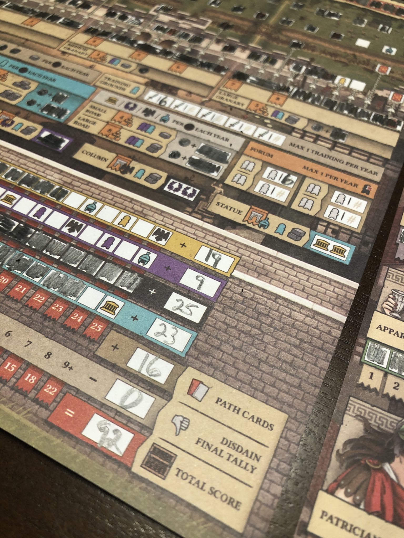 Hadrian's Wall Is A One of a Kind Strategic Roll & Write 5 Hadrian's Wall sheets
