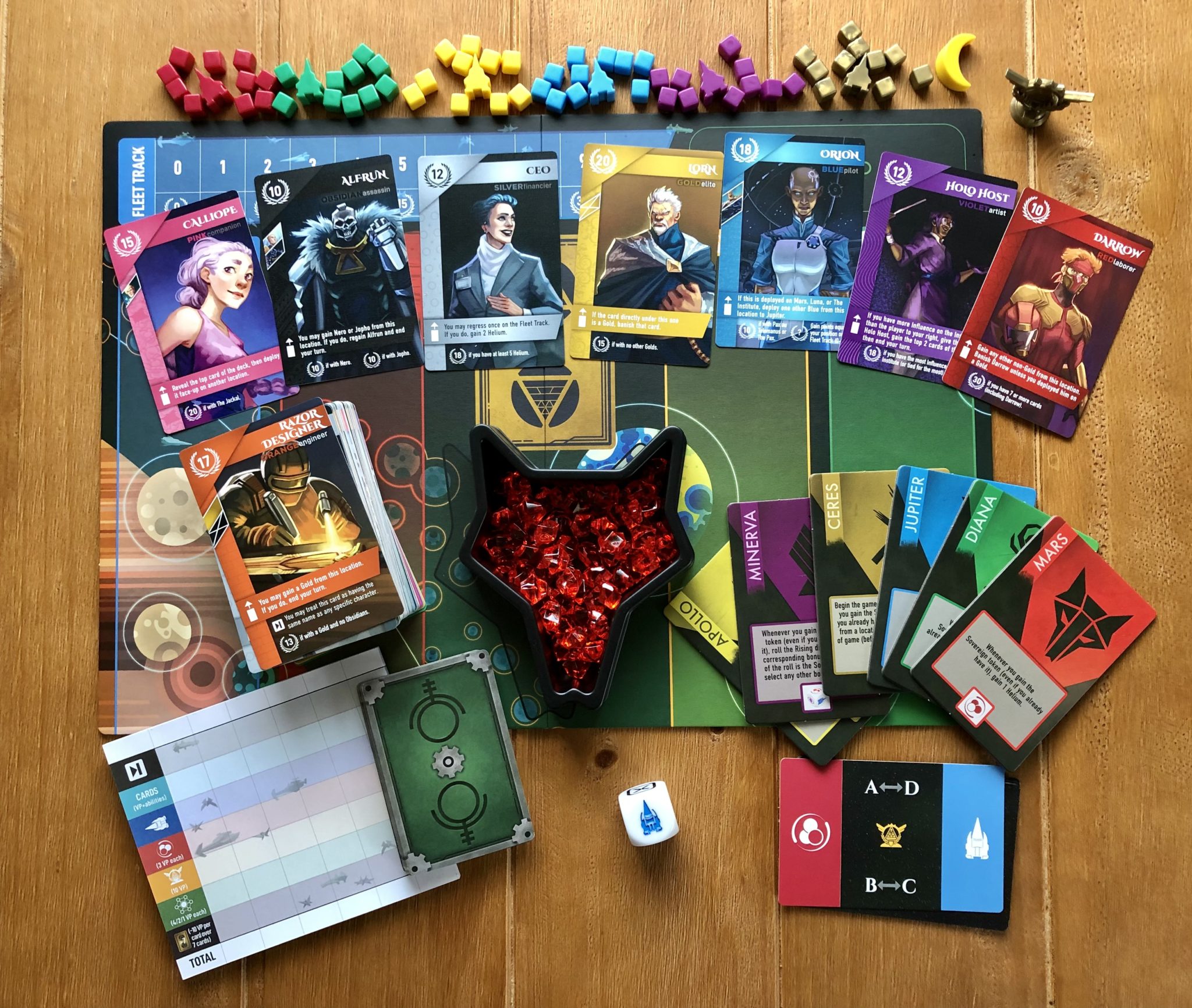 Red Rising - 14 Castes In A Novel Based Card Game 2 Red Rising components