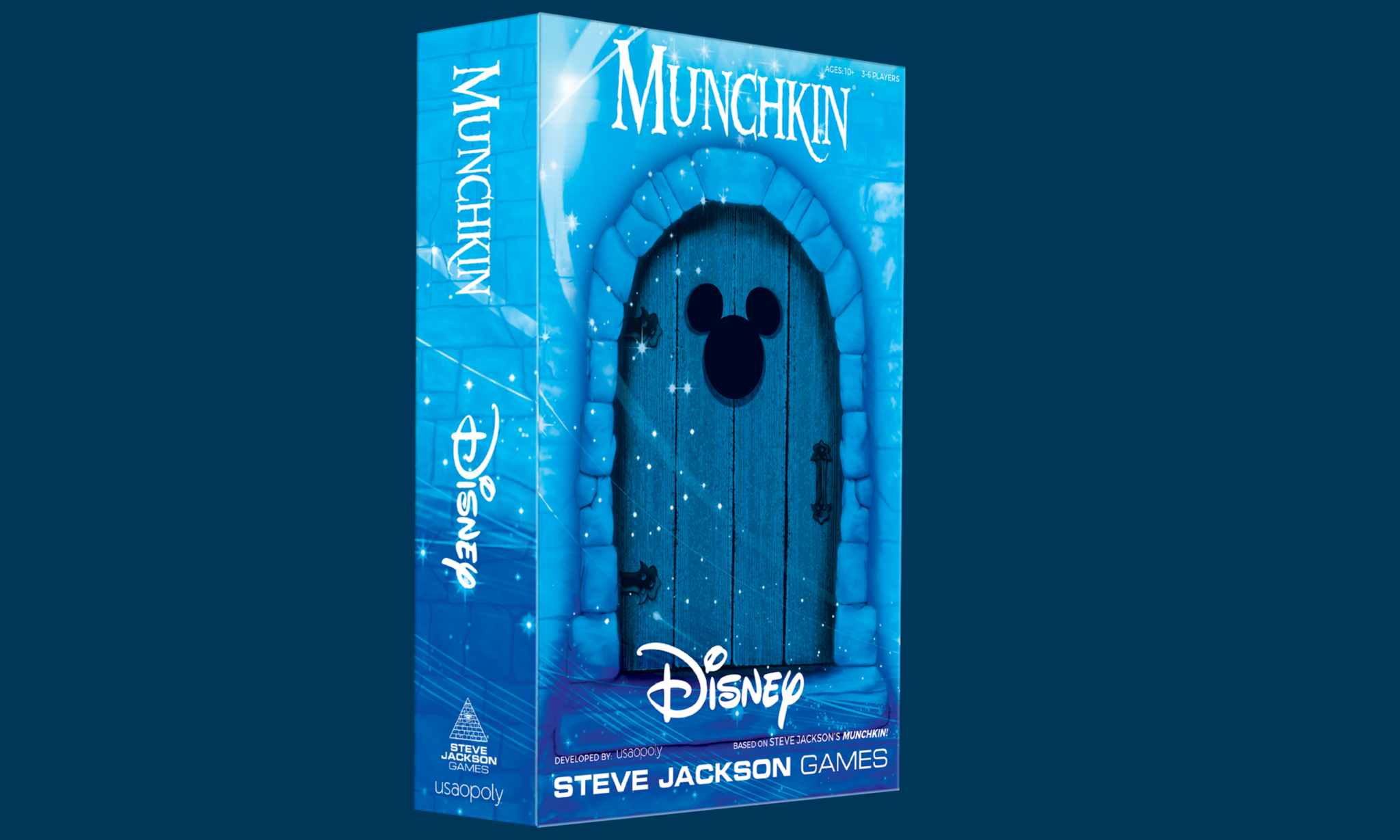 blue box with disney munchkin and mickey mouse symbol