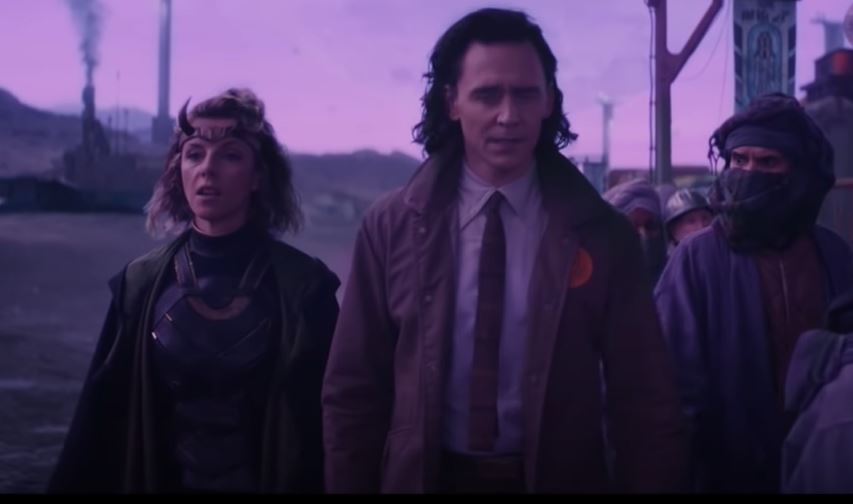 Loki Schemes, Drinks, and Bonds Over an Apocalypse 2 Loki and Sylvie at the Train
