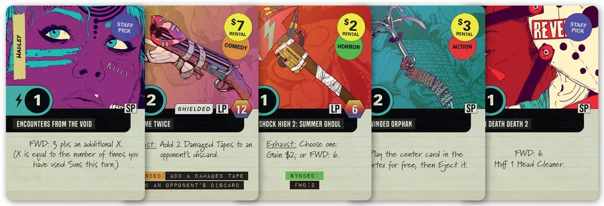 Video Vortex Is A Neon-Soaked Tribute To The Golden Age Of The Video Store 10 Video Vortex cards