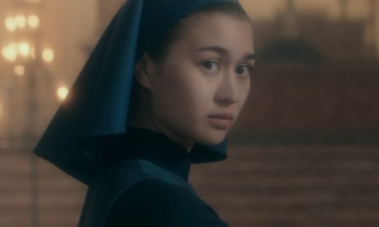 Kristina Tonteri-Young as Sister Beatrice in a promotional image for Warrior Nun.