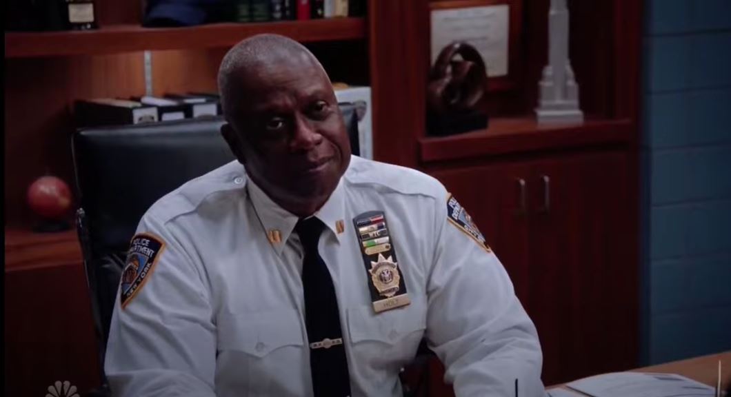 Brooklyn Nine-Nine Debuts with the Hard Issues 2 Captain Holt smiling from the Brooklyn Nine-Nine premiere