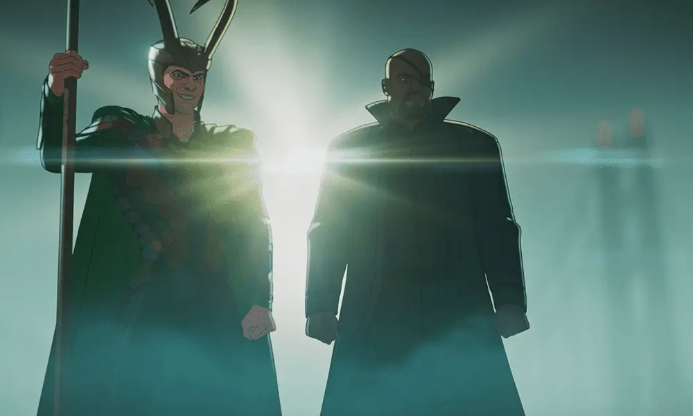 Loki and Nick Fury in What If ...? S01E03