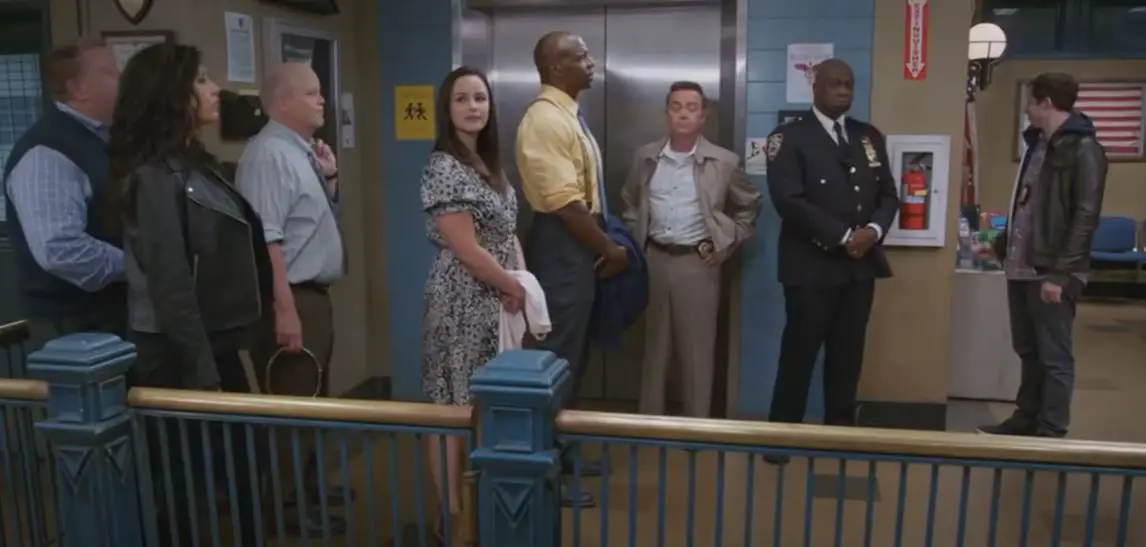 The cast leaves for the last time on Brooklyn Nine-Nine