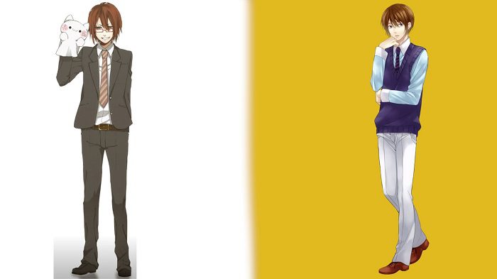 two virtual avatars both in business wear, left has glasses, right does not