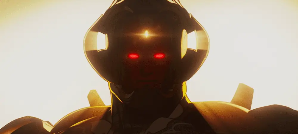 What If...? Episode 7 Gives Audiences a Well-Deserved Break 4 Infinity Vision-Ultron (he doesn't have a name yet but he's terrifying) in What If...? S01E07