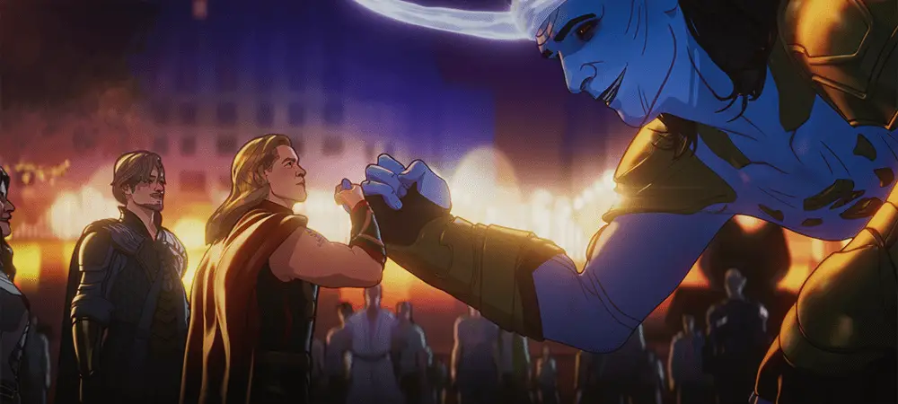 Thor and Giant Loki in What If...? S01E07