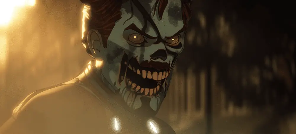 Tony Stark as a zombie in What If...? S01E05