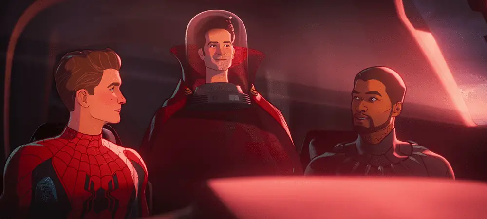 What If...? Episode 5 Takes a Bite Out of Marvel 4 From left to right: Peter Parker, Scott Lang and the Cloak of Levitation, and T'Challa in What If...? S01E05