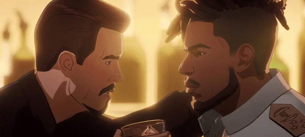 What if...? Episode 6 sends Killmonger Back to the Start 1 Tony Stark and Erik "Killmonger" Stevens in What If...? S01E06