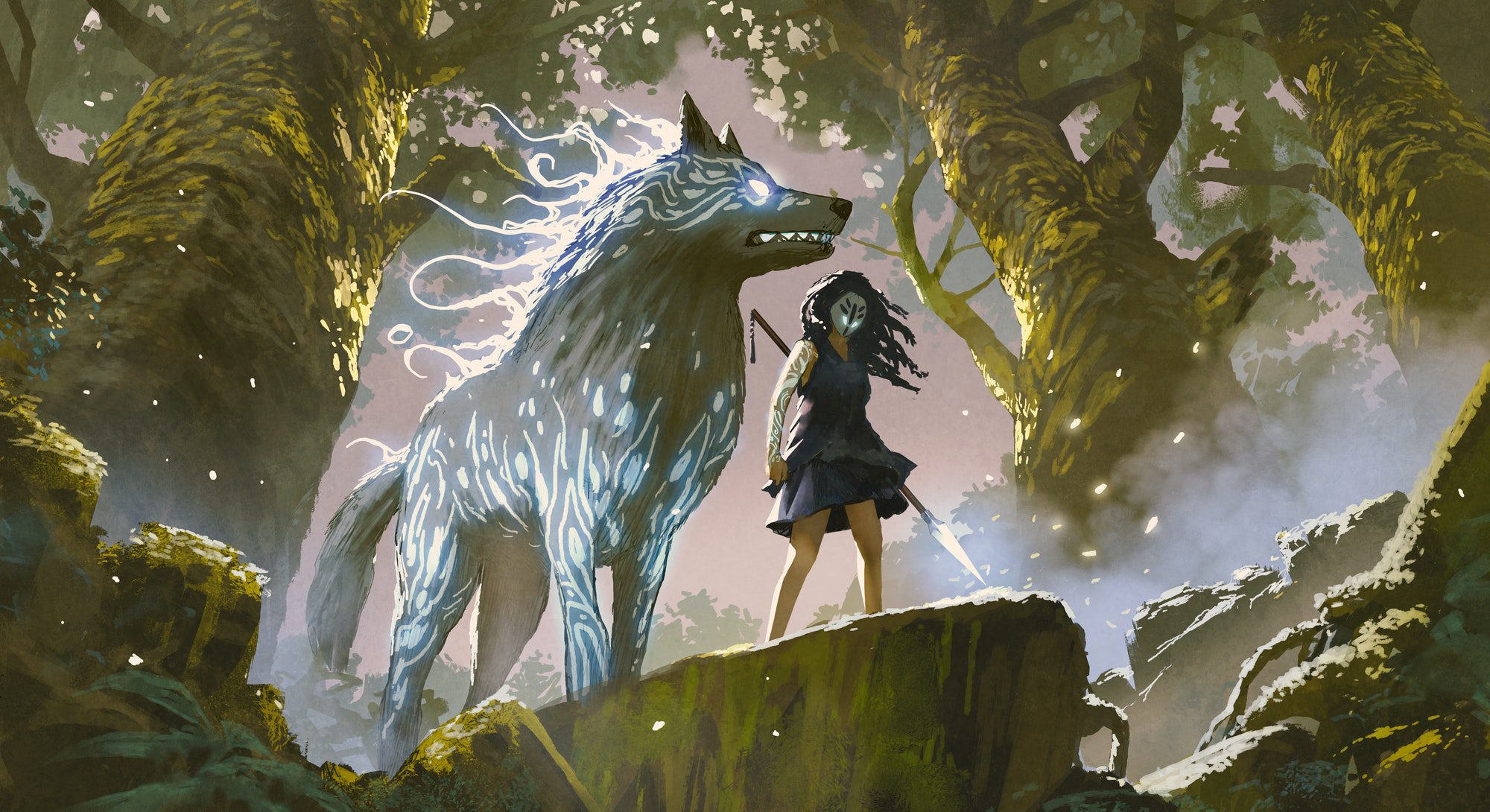 The Wild Beyond the Witchlight wolf art