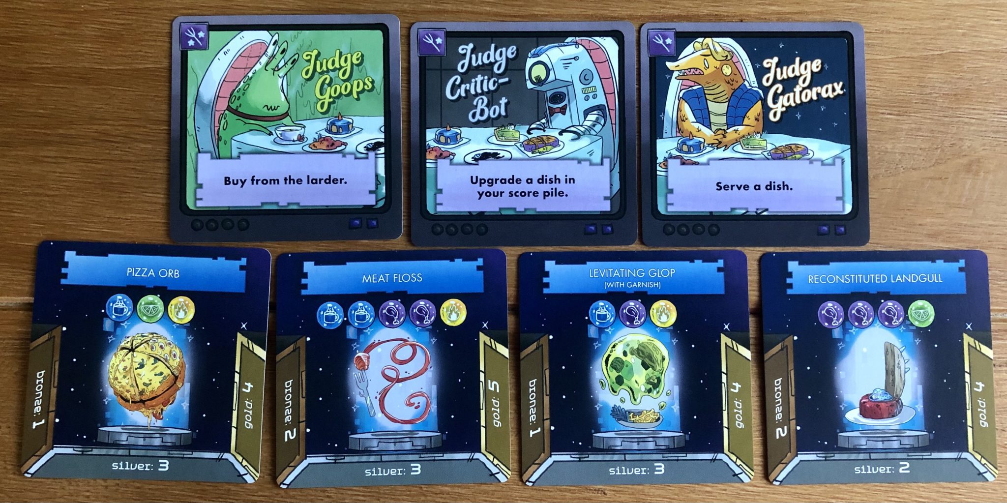 Cook Delicious Meals In The Official 'Space Battle Lunchtime' Card Game 5 space battle lunchtime card game judges and dishes