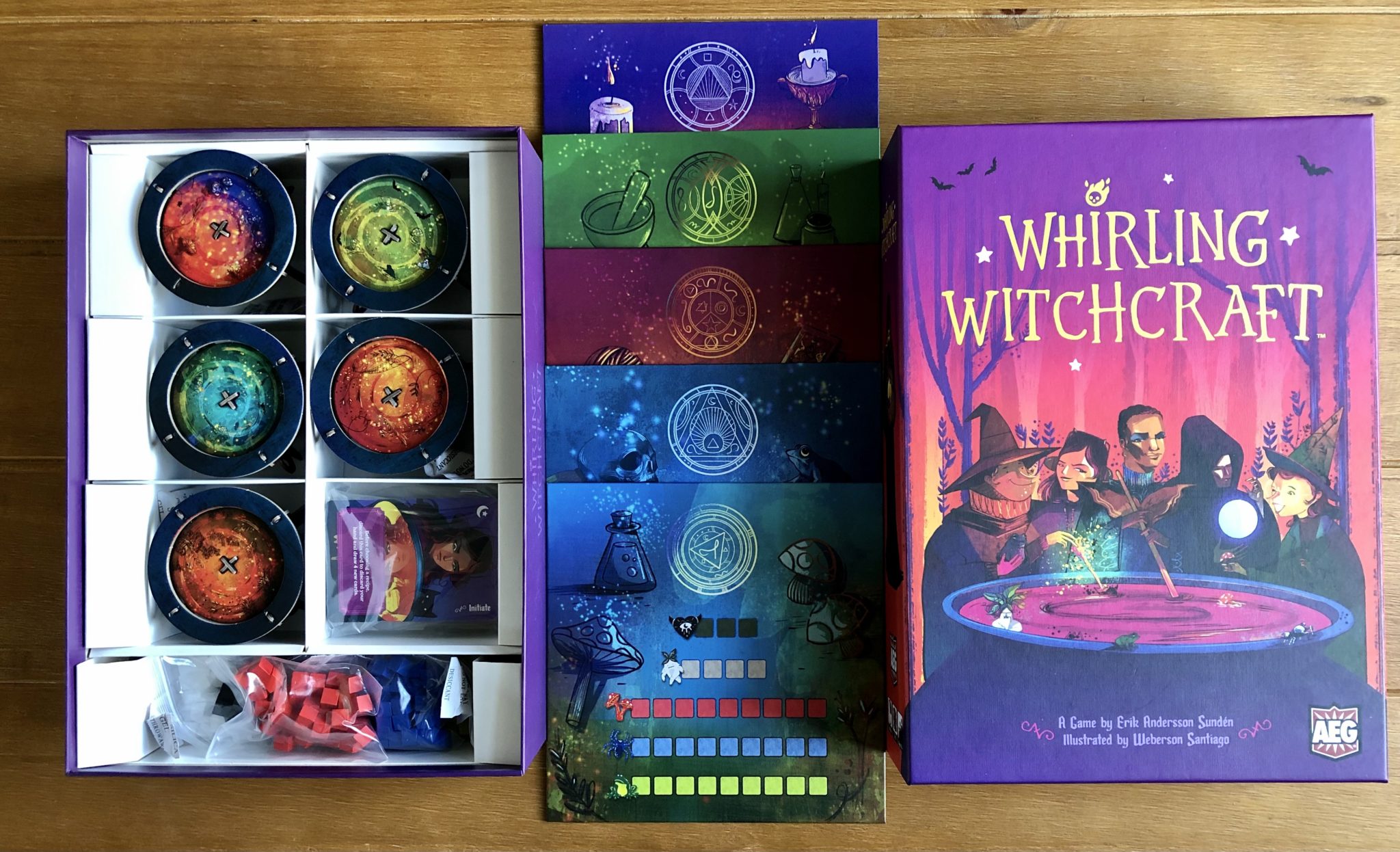 In Need Of The Best New Halloween Game? Whirling Witchcraft Has You Covered. 9 Whirling Witchcraft insert and components