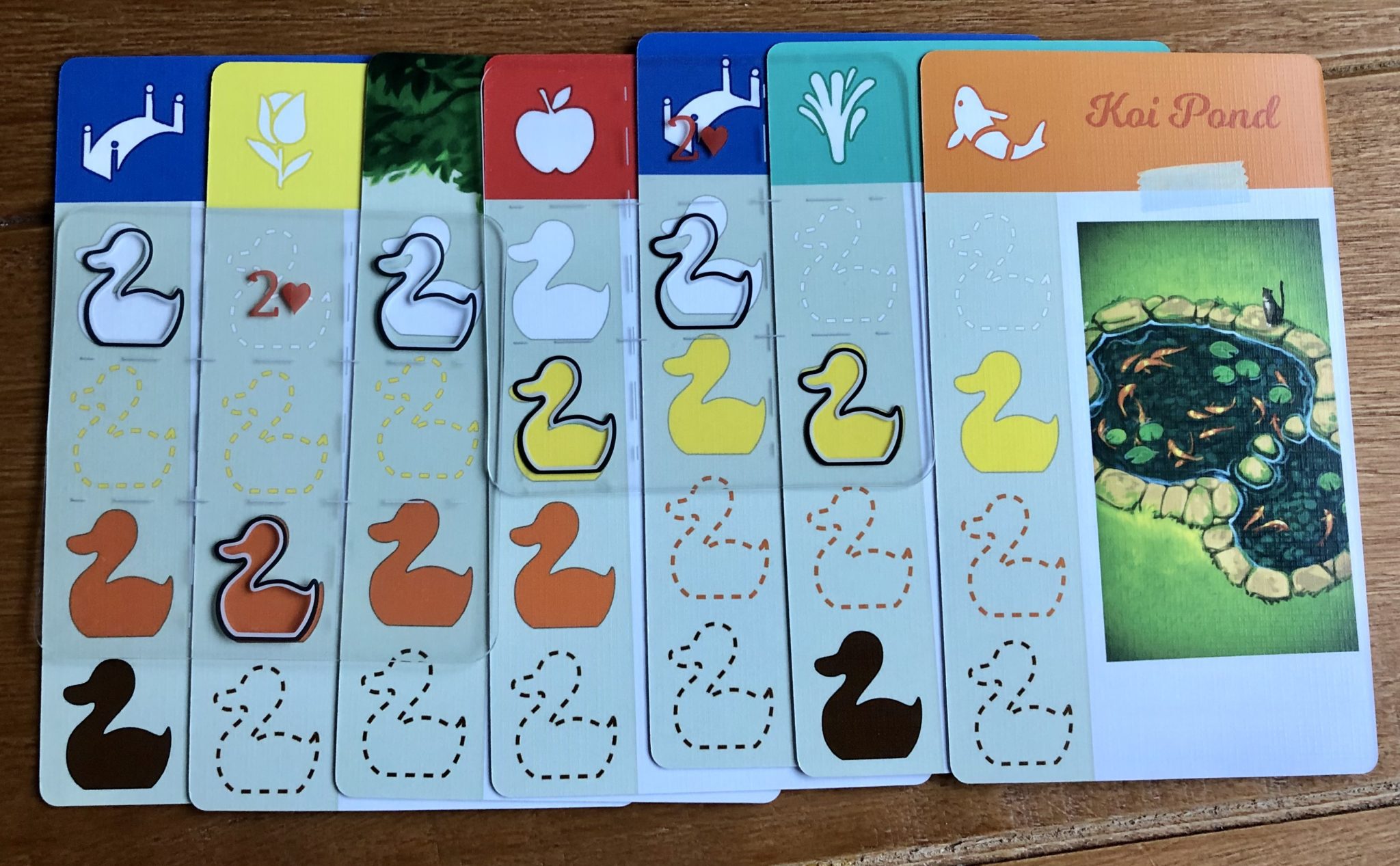 Ducks in Tow location cards