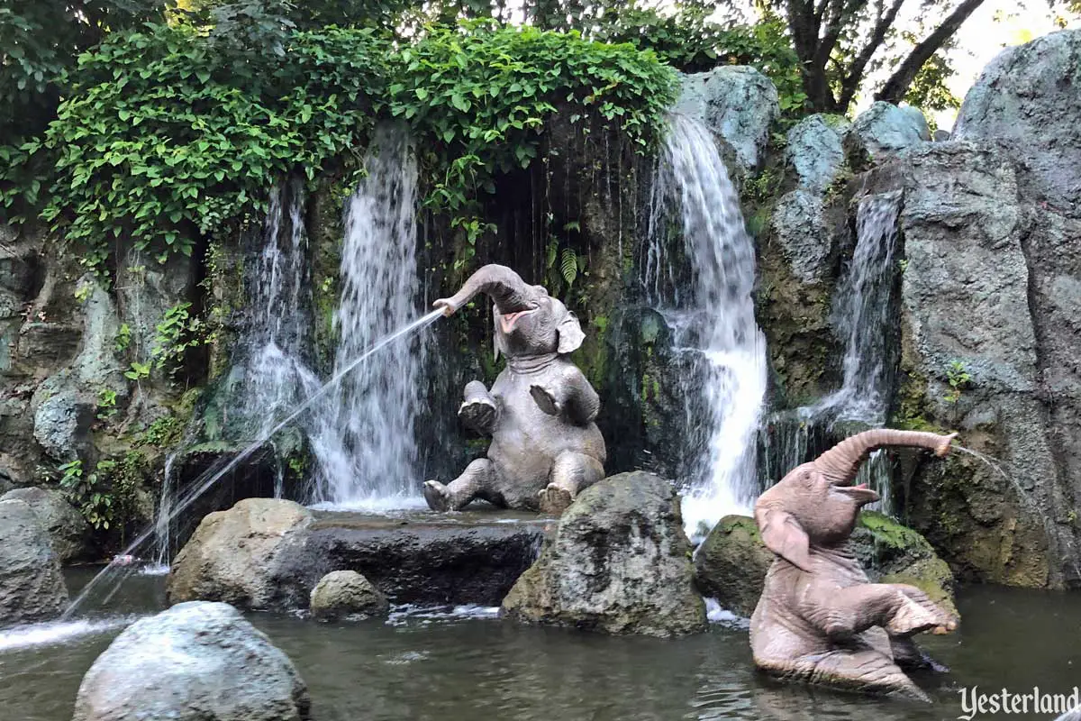 Jungle Cruise Bathing Elephants