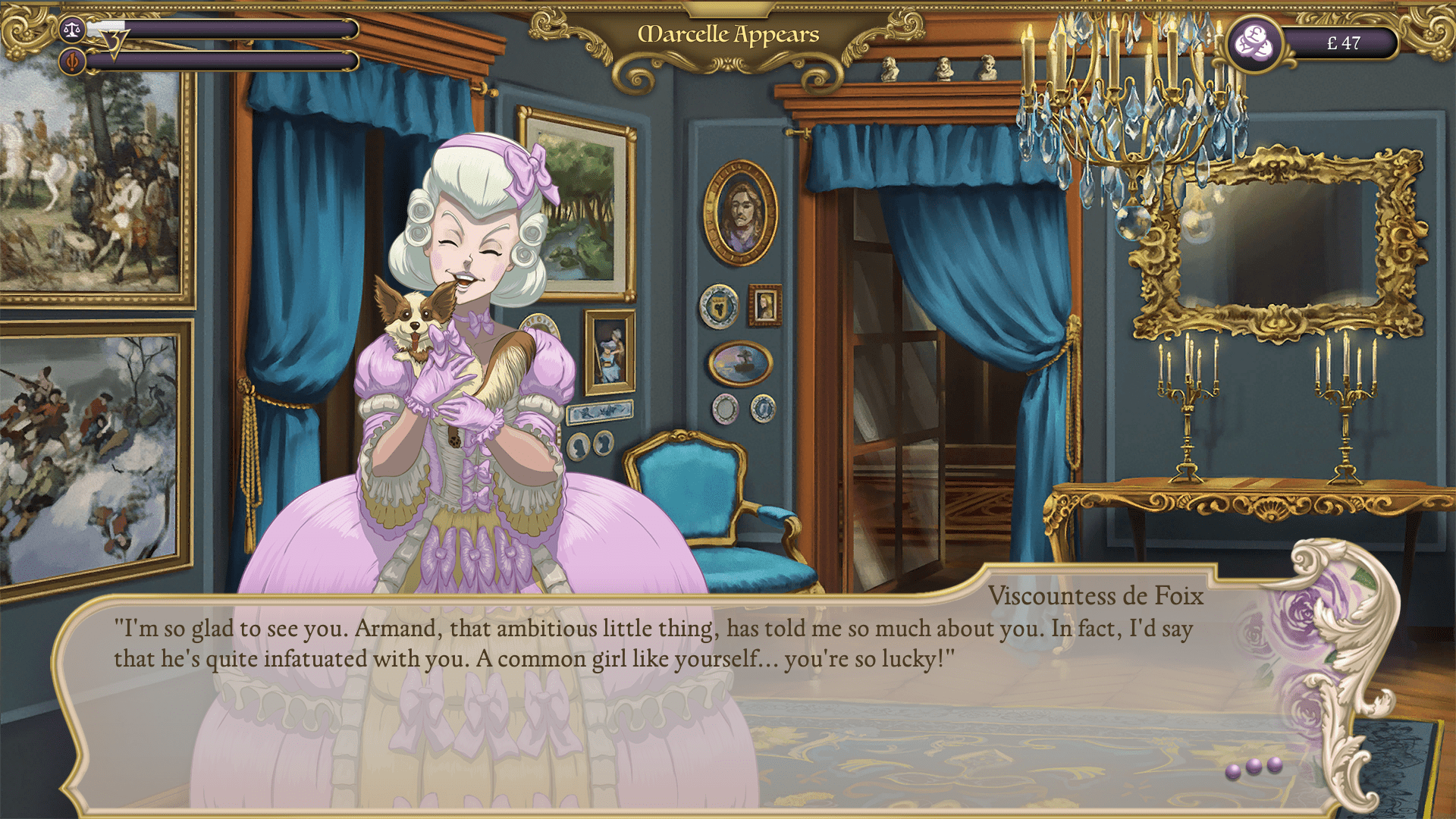 Ambition: A Minuet in Power is a Delightfully Fun Time Warp 1 The host of your first invite is not going to show you a hospitable evening.