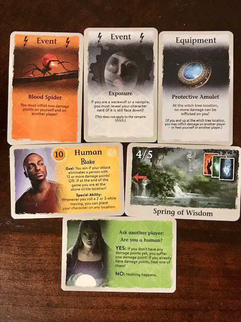 6 cards from fangs to show the art 