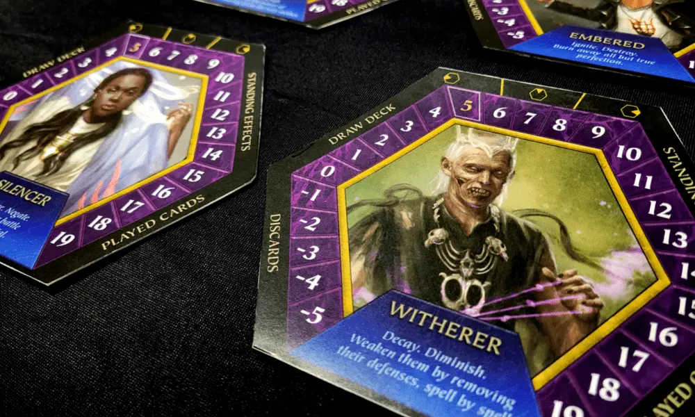 Oil Spills and Hexing Chills: Smirk & Dagger At PAX Unplugged 6 Smirk & Dagger Behexed characters