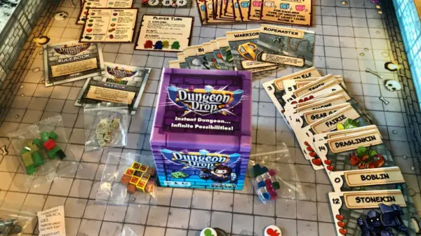 Dungeon Drop on the table