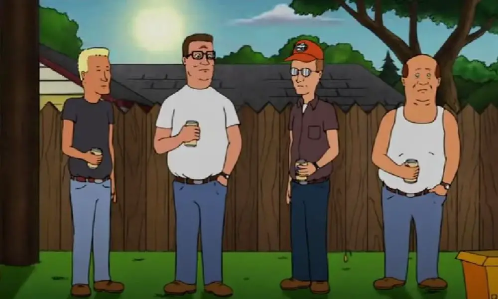 Hank and his friends from King of the Hill
