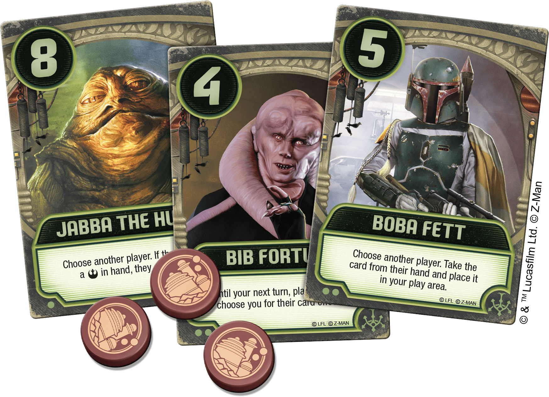Star Wars: Jabba’s Palace – A Love Letter Game cards