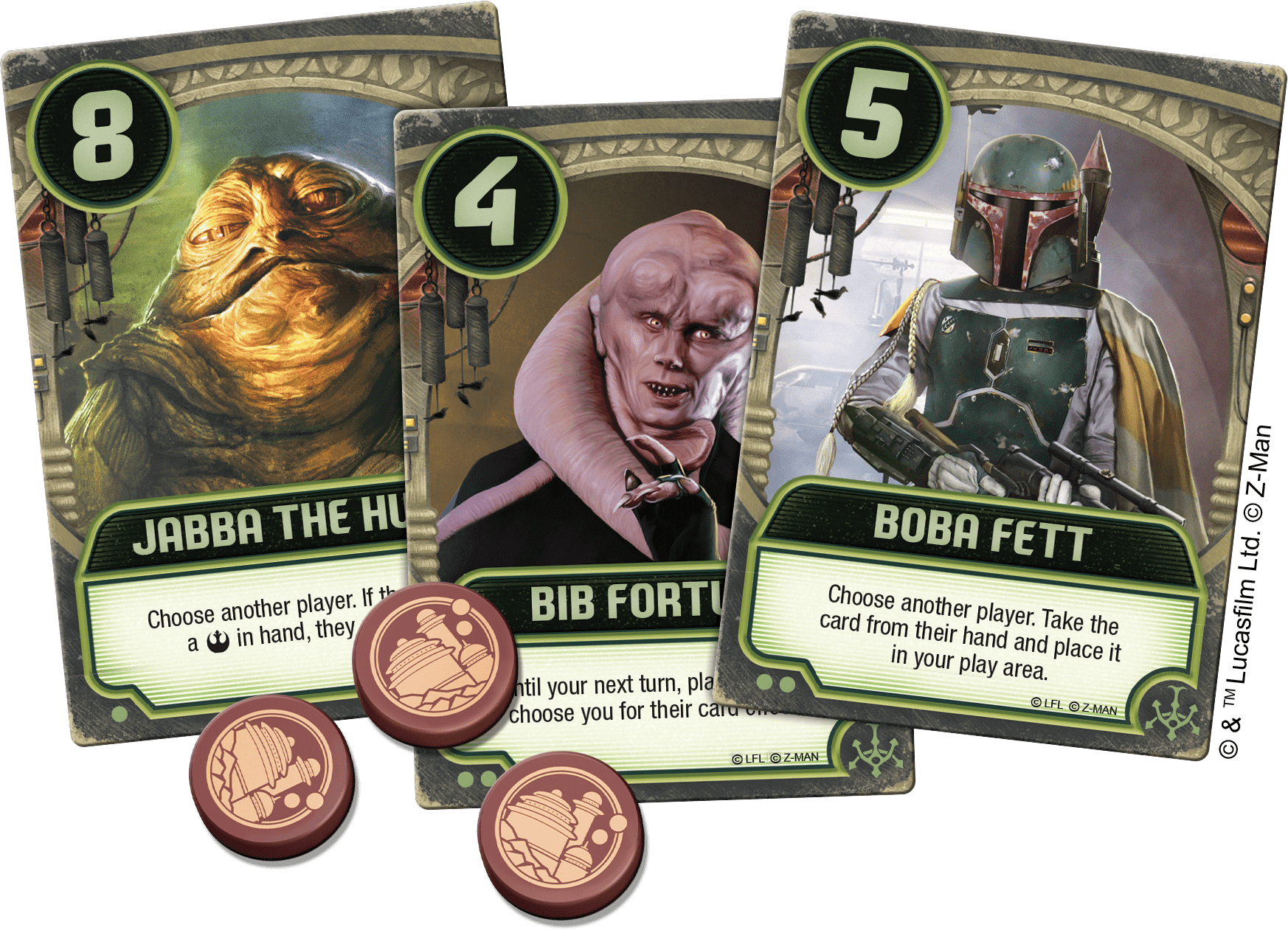 New Game Takes 'Love Letter' To A Galaxy Far, Far Away 5 Star Wars: Jabba’s Palace – A Love Letter Game cards
