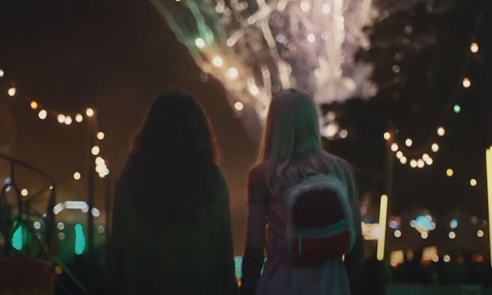 Rue and Jules watching fireworks on Euphoria