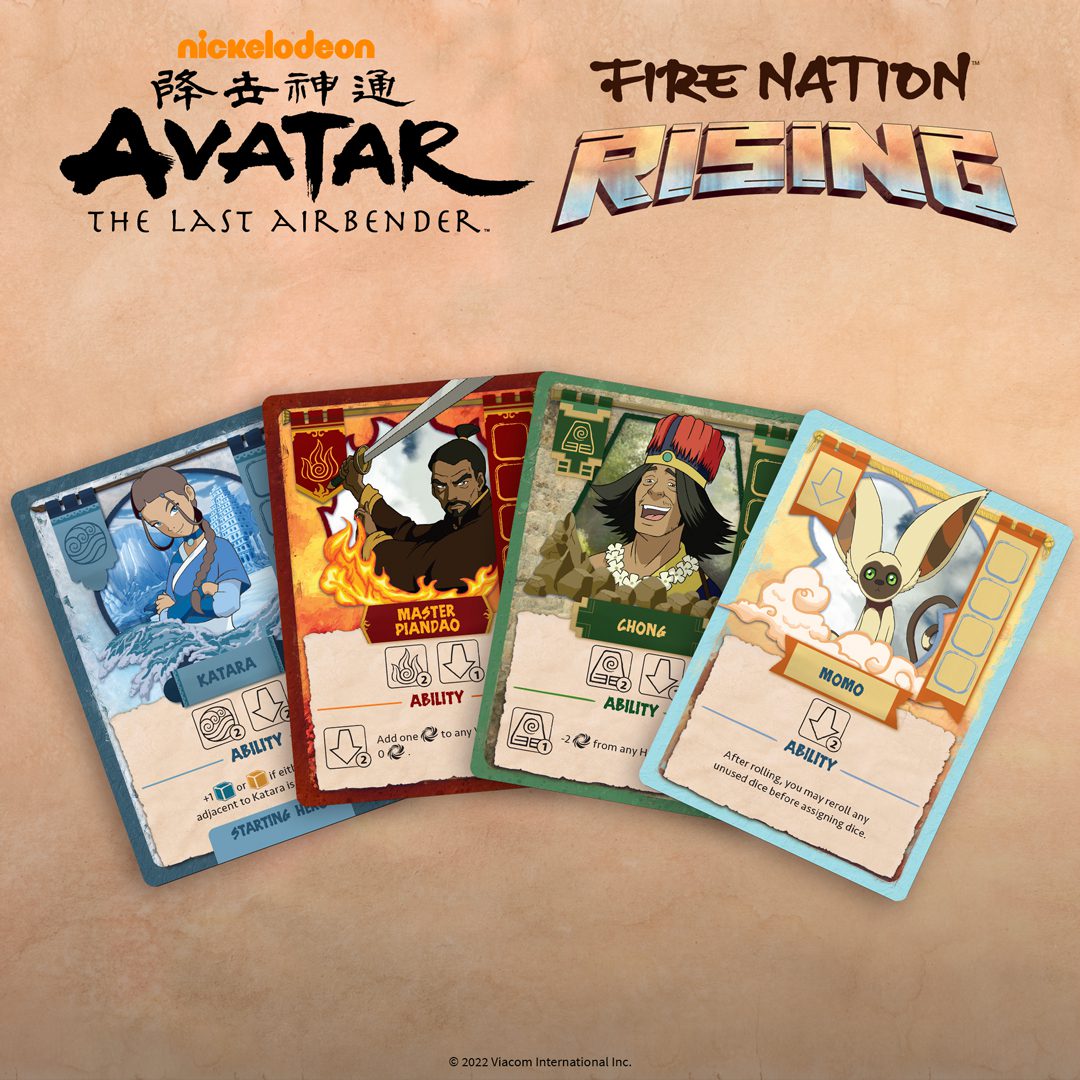 Avatar The Last Airbender: Fire Nation Rising cards